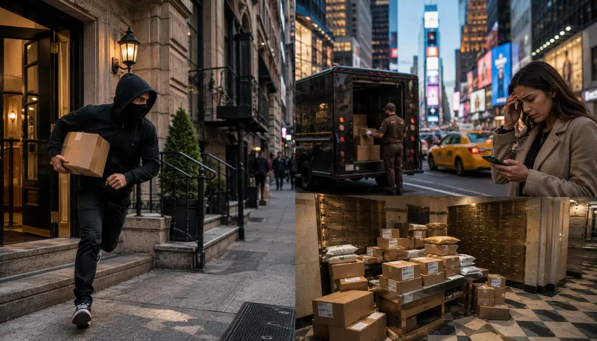 Porch Pirates, Package Theft & Missed Deliveries: Why Midtown Manhattan Neighborhoods: Hell’s Kitchen, Midtown West, Theater District, Garment District Are NYC’s Delivery Disaster Zone